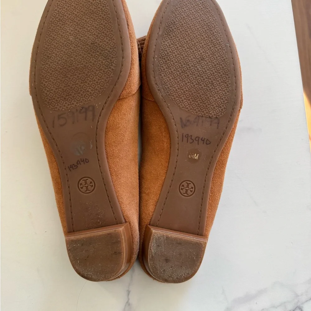 Tory Burch Brown Suede Tassel Mules - Picture 6 of 6